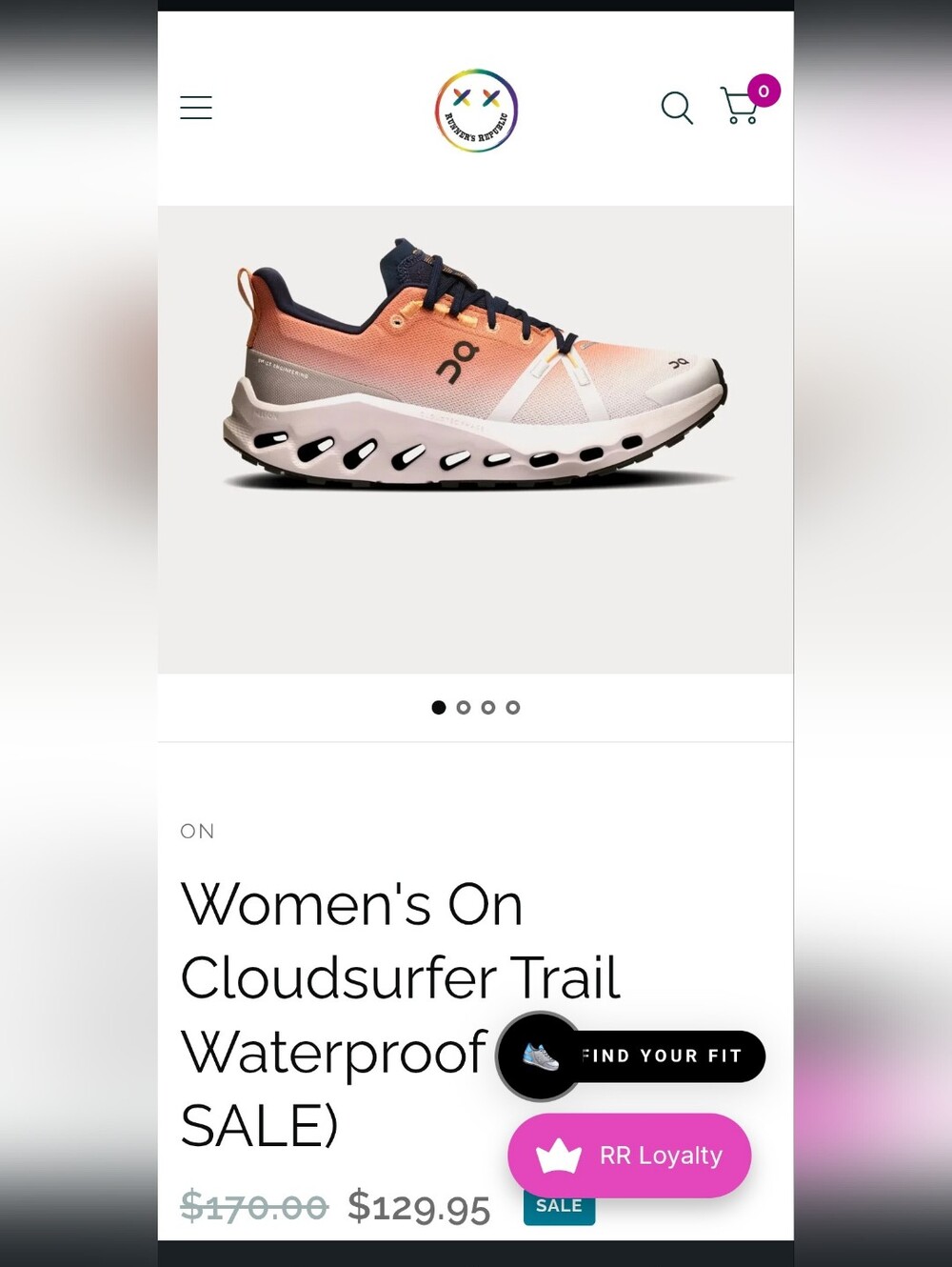 Womens On Running Cloudsurfer Trail Waterproof size 7.5 - Picture 11 of 11